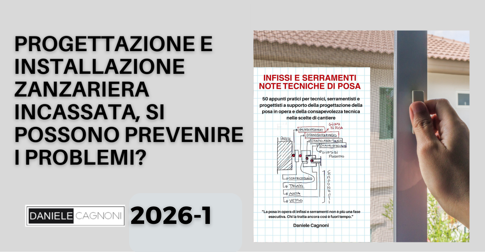 come incassare la zanzariera in modo corretto