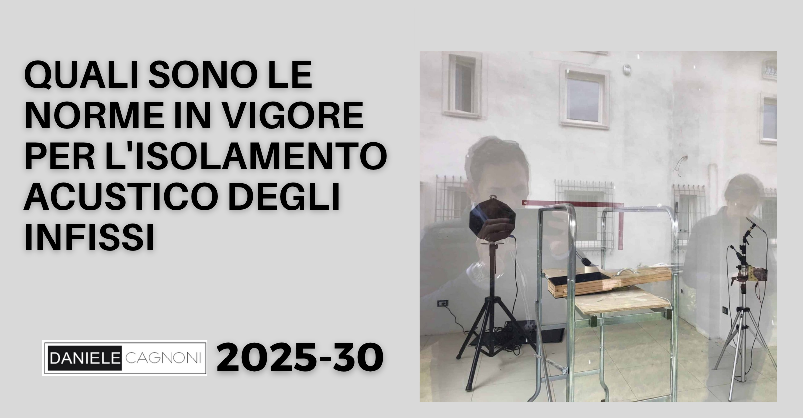 Normative acustica serramenti esterni