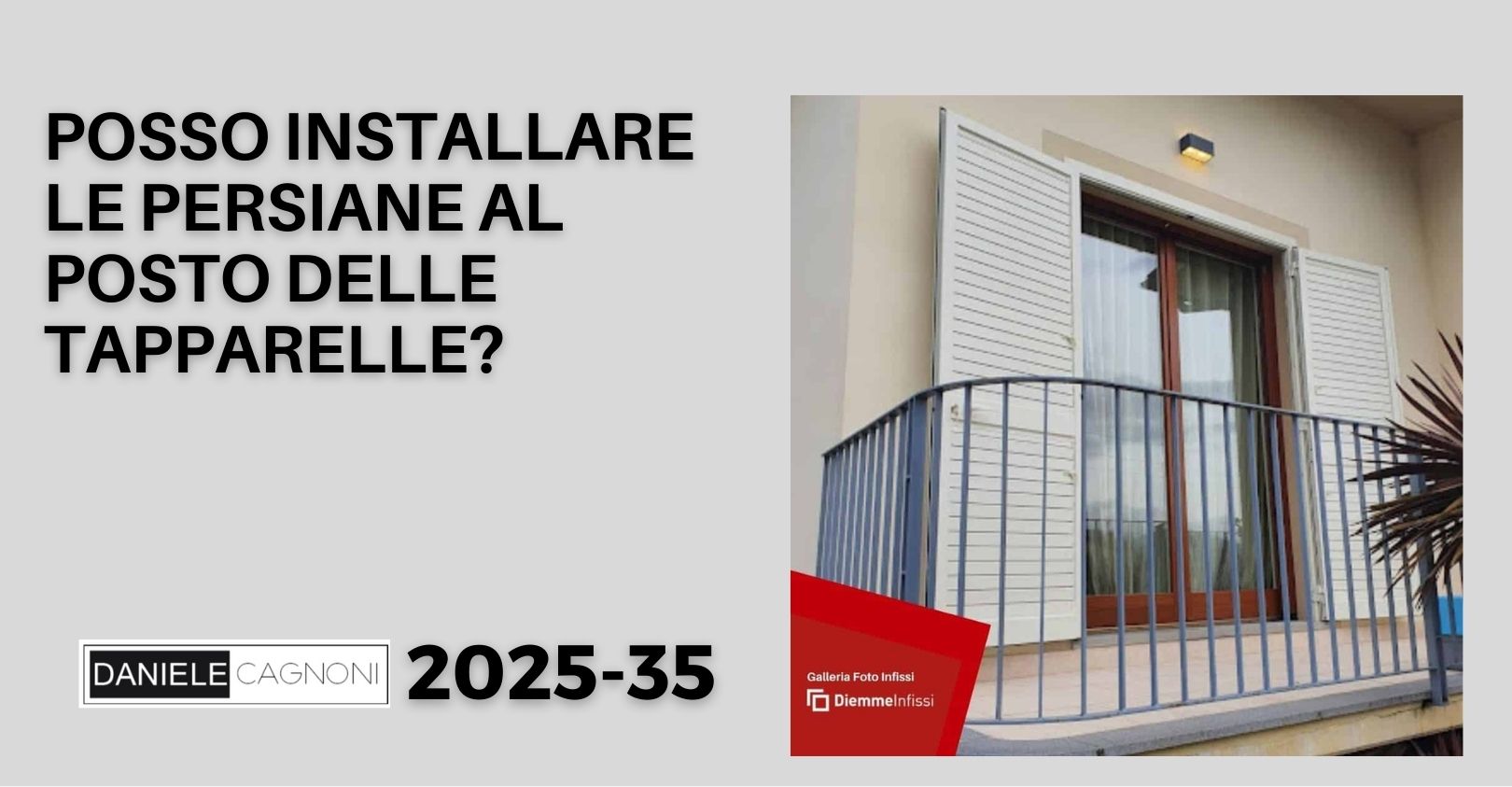 Sostituire le persiane con le tapparelle