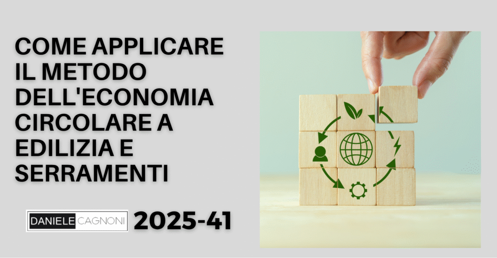 Economia circolare edilizia costruzioni case
