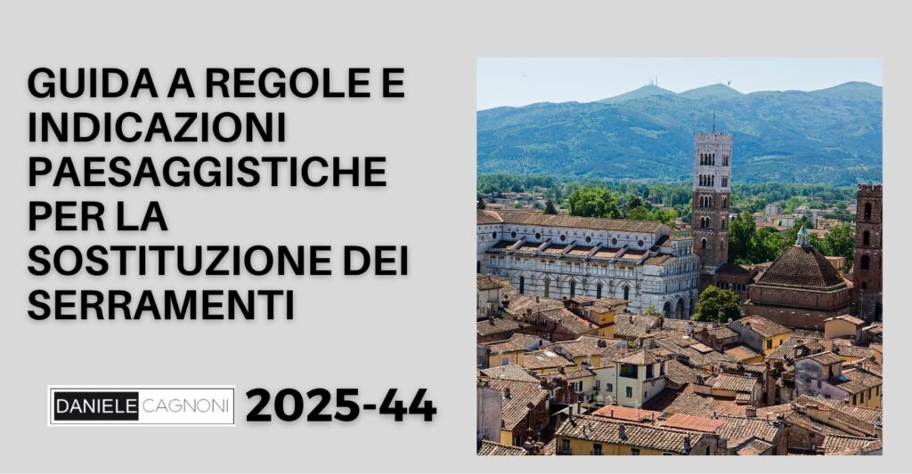Sostituzione serramenti con vincoli paesaggistici