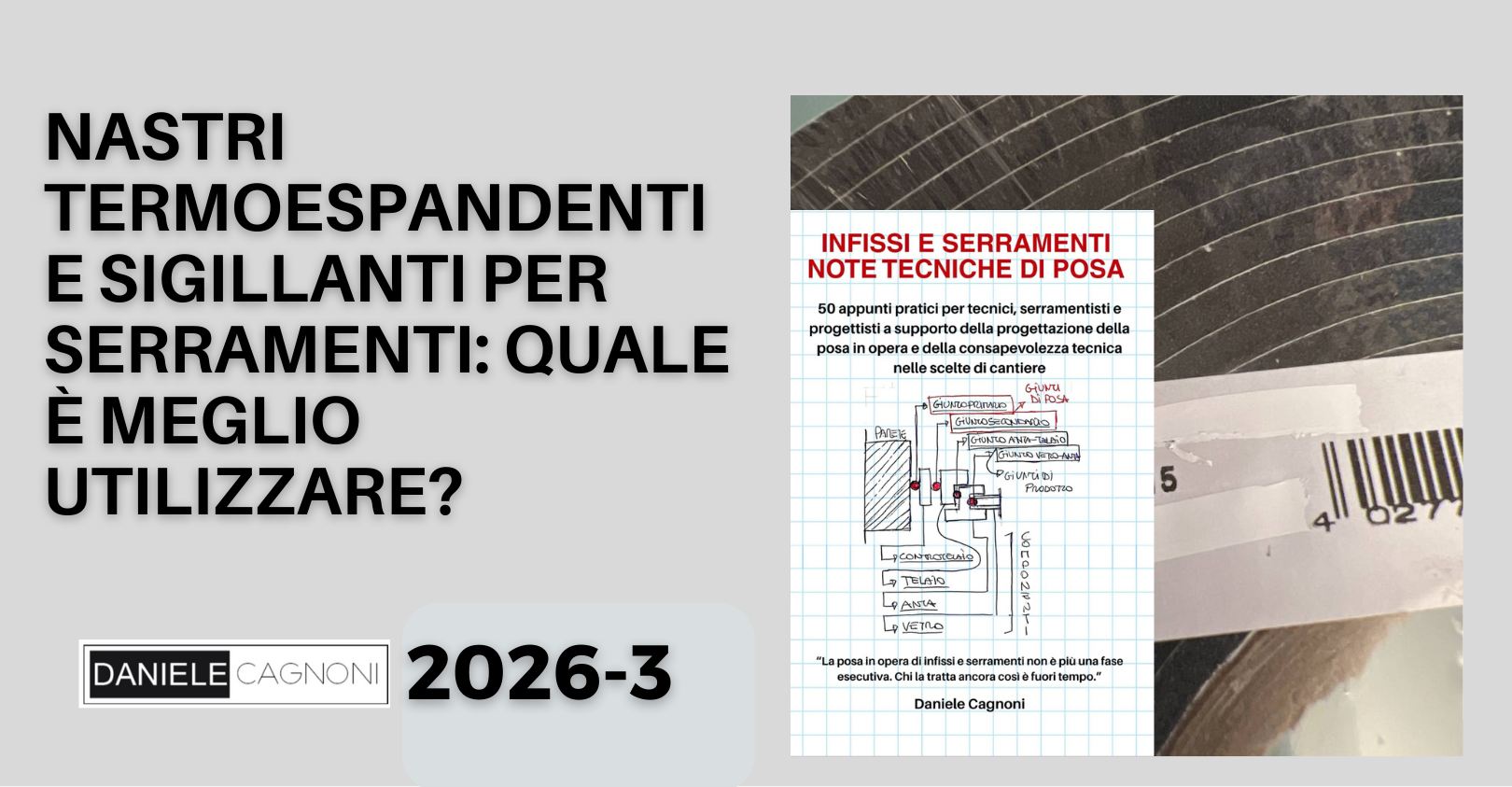 Nastri termospandenti per serramenti