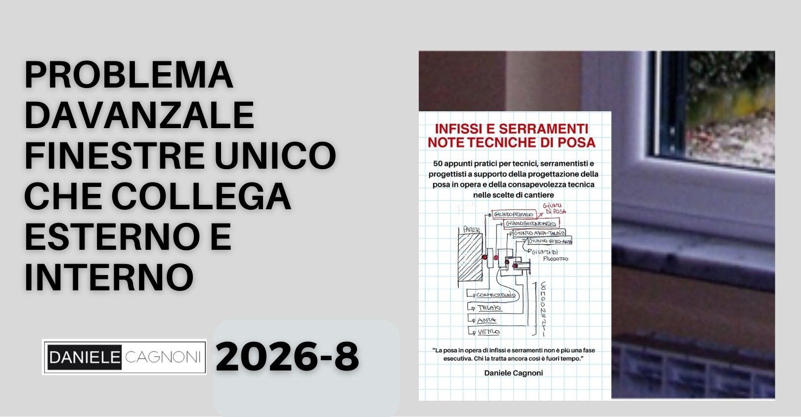Problema davanzale che crea ponte termico finestra
