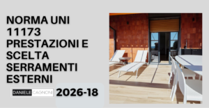 Prestazioni serramenti normativa e scelta