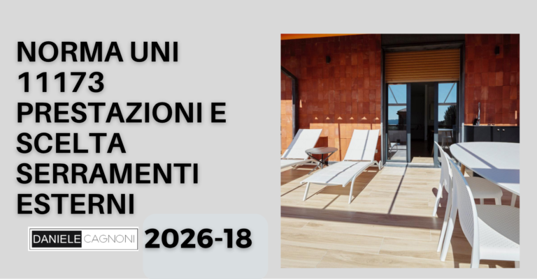 Prestazioni serramenti normativa e scelta