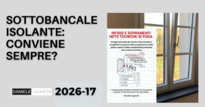 Sottobancale isolato foro finestra