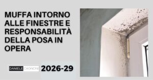 Muffa intorno ai nuovi infissi