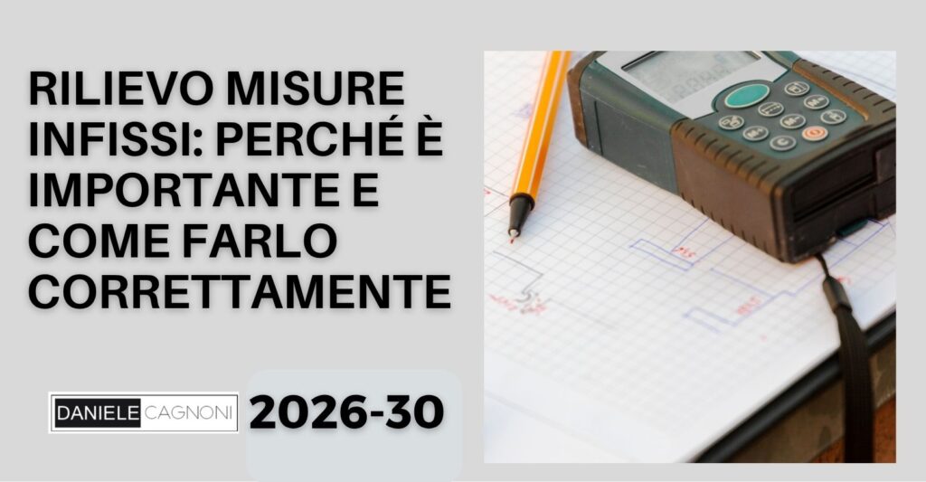Rilievo misure finestre come si fa