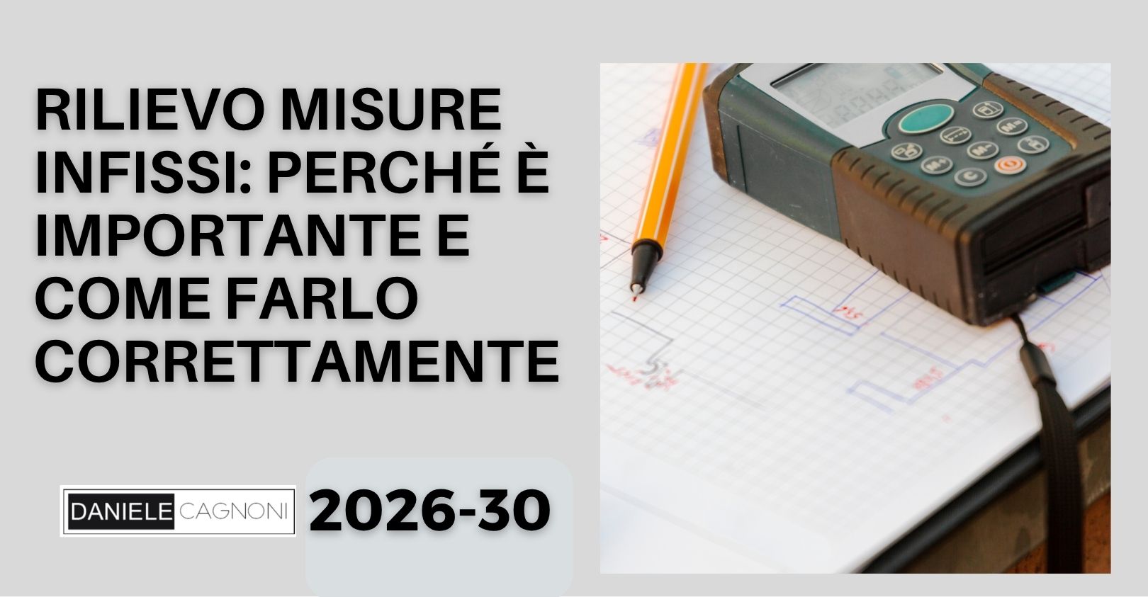 Rilievo misure finestre come si fa