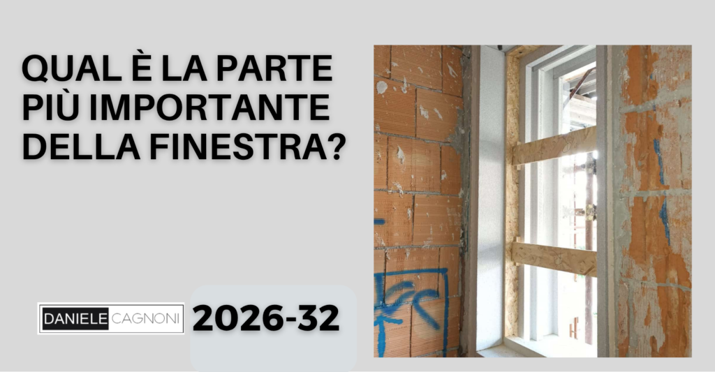 Copertina articolo sulla parte più importante della finestra: la posa in opera